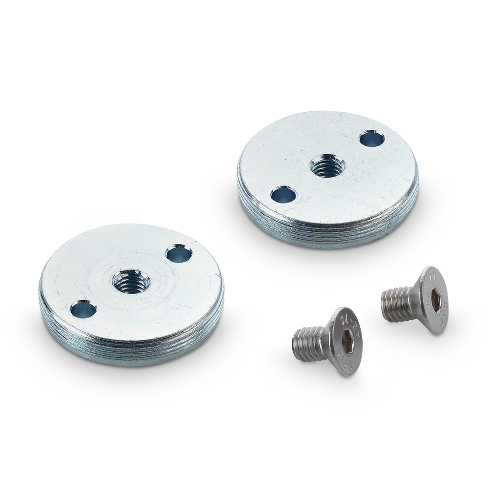 UP100 Snowboard Bindung Disc Set Schwarz - Ersatzscheiben 99mm Mit Schrauben